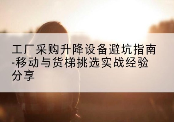 霍城移动式升降机怎么选-工厂采购升降设备避坑指南-移动与货梯挑选实战经验分享