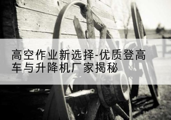 霍城登高车厂家-高空作业新选择-优质登高车与升降机厂家揭秘